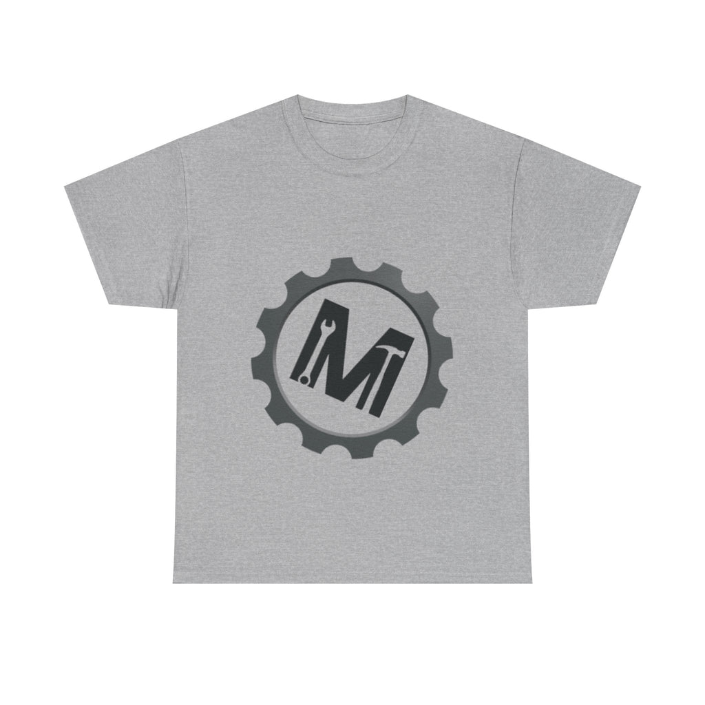 Gear Logo Unisex Heavy Cotton Tee, Cool Casual T-Shirt, Biker Apparel, Gift for Him, Everyday Wear, Mechanical Design Shirt
