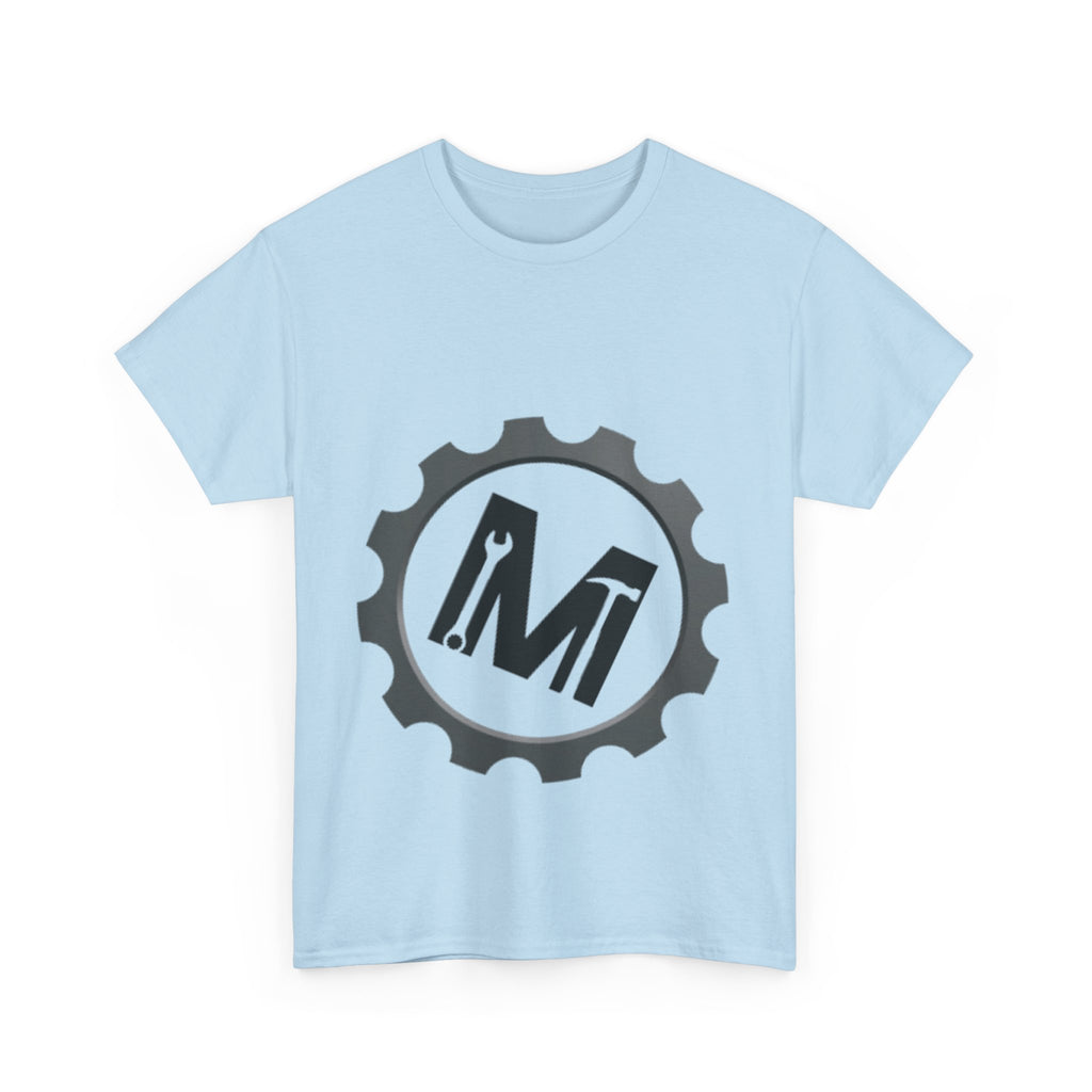Gear Logo Unisex Heavy Cotton Tee, Cool Casual T-Shirt, Biker Apparel, Gift for Him, Everyday Wear, Mechanical Design Shirt