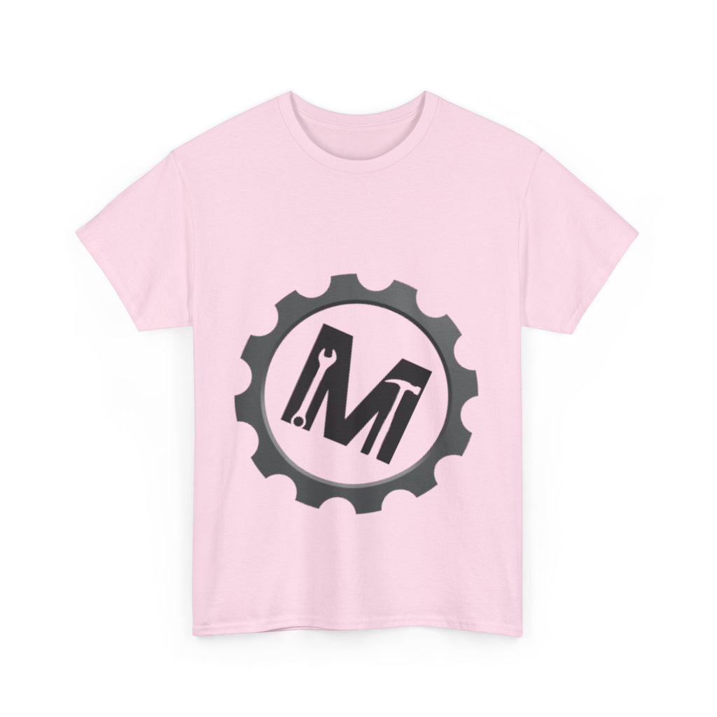 Gear Logo Unisex Heavy Cotton Tee, Cool Casual T-Shirt, Biker Apparel, Gift for Him, Everyday Wear, Mechanical Design Shirt