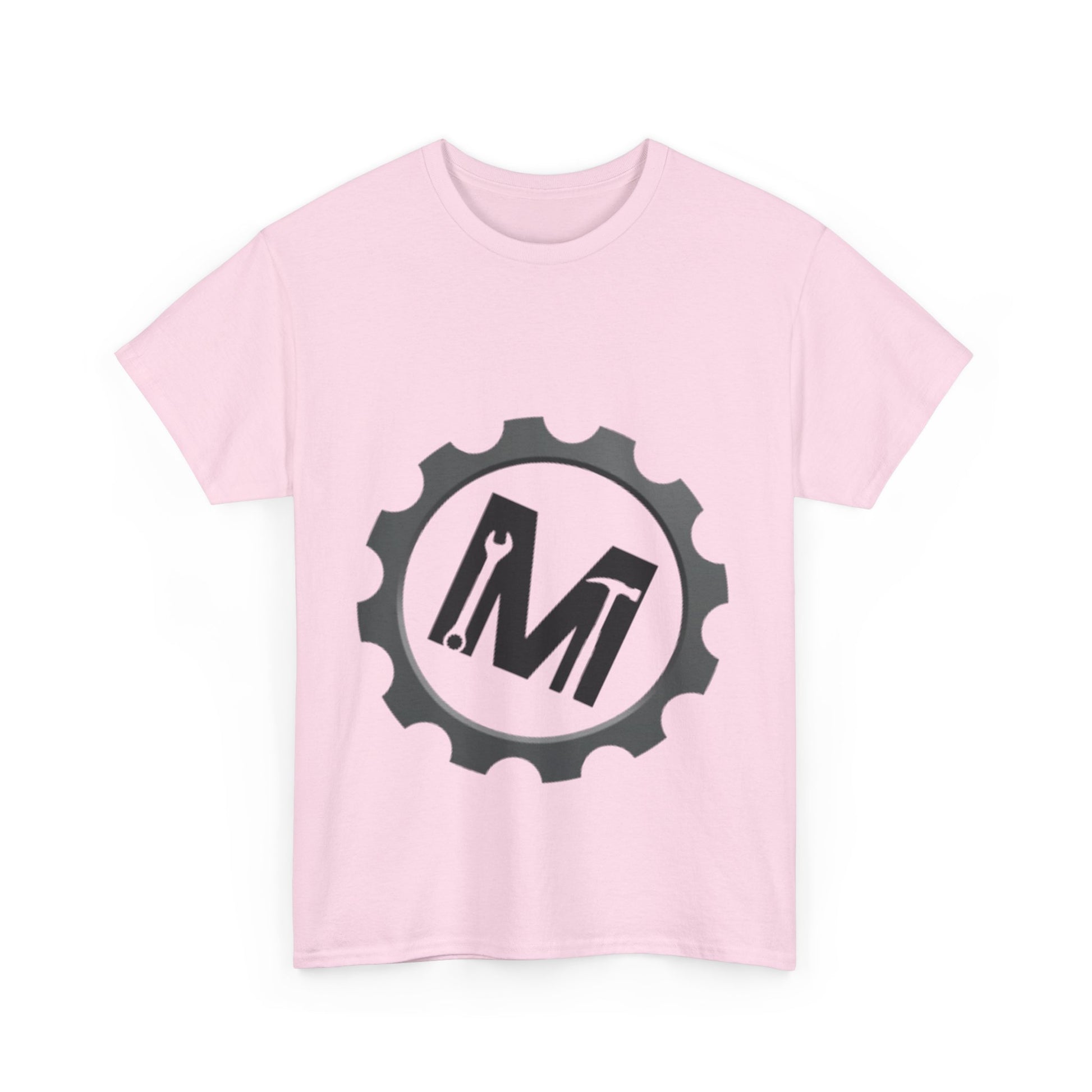 Gear Logo Unisex Heavy Cotton Tee, Cool Casual T-Shirt, Biker Apparel, Gift for Him, Everyday Wear, Mechanical Design Shirt