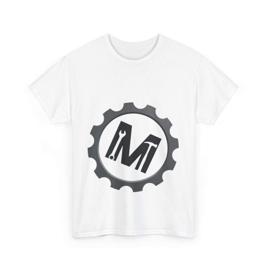 Gear Logo Unisex Heavy Cotton Tee, Cool Casual T-Shirt, Biker Apparel, Gift for Him, Everyday Wear, Mechanical Design Shirt