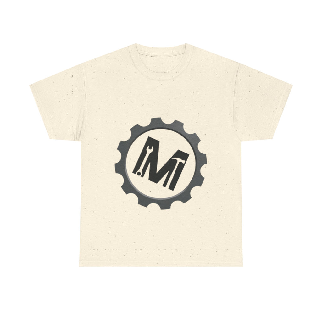 Gear Logo Unisex Heavy Cotton Tee, Cool Casual T-Shirt, Biker Apparel, Gift for Him, Everyday Wear, Mechanical Design Shirt