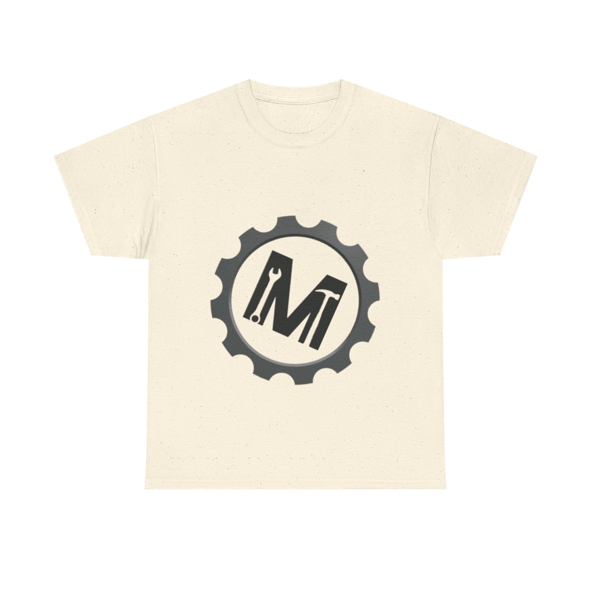 Gear Logo Unisex Heavy Cotton Tee, Cool Casual T-Shirt, Biker Apparel, Gift for Him, Everyday Wear, Mechanical Design Shirt