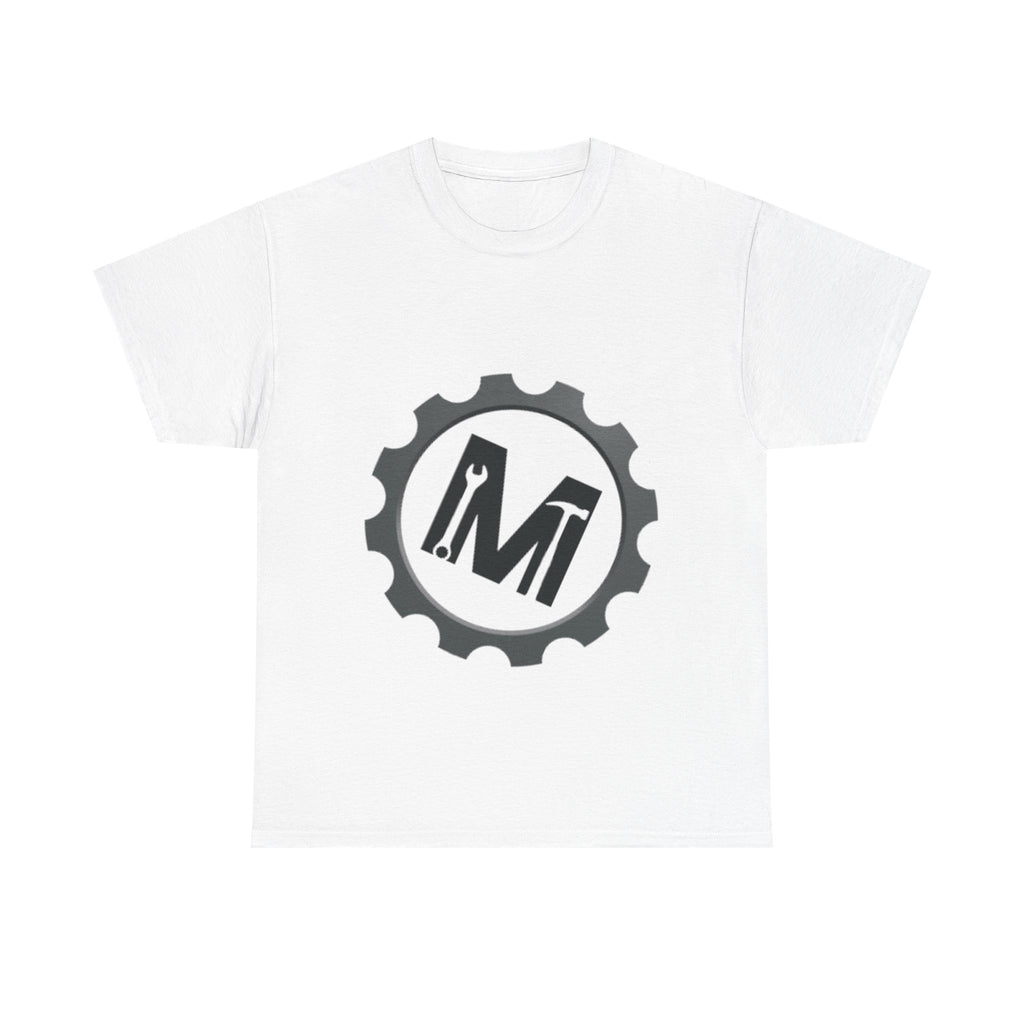 Gear Logo Unisex Heavy Cotton Tee, Cool Casual T-Shirt, Biker Apparel, Gift for Him, Everyday Wear, Mechanical Design Shirt