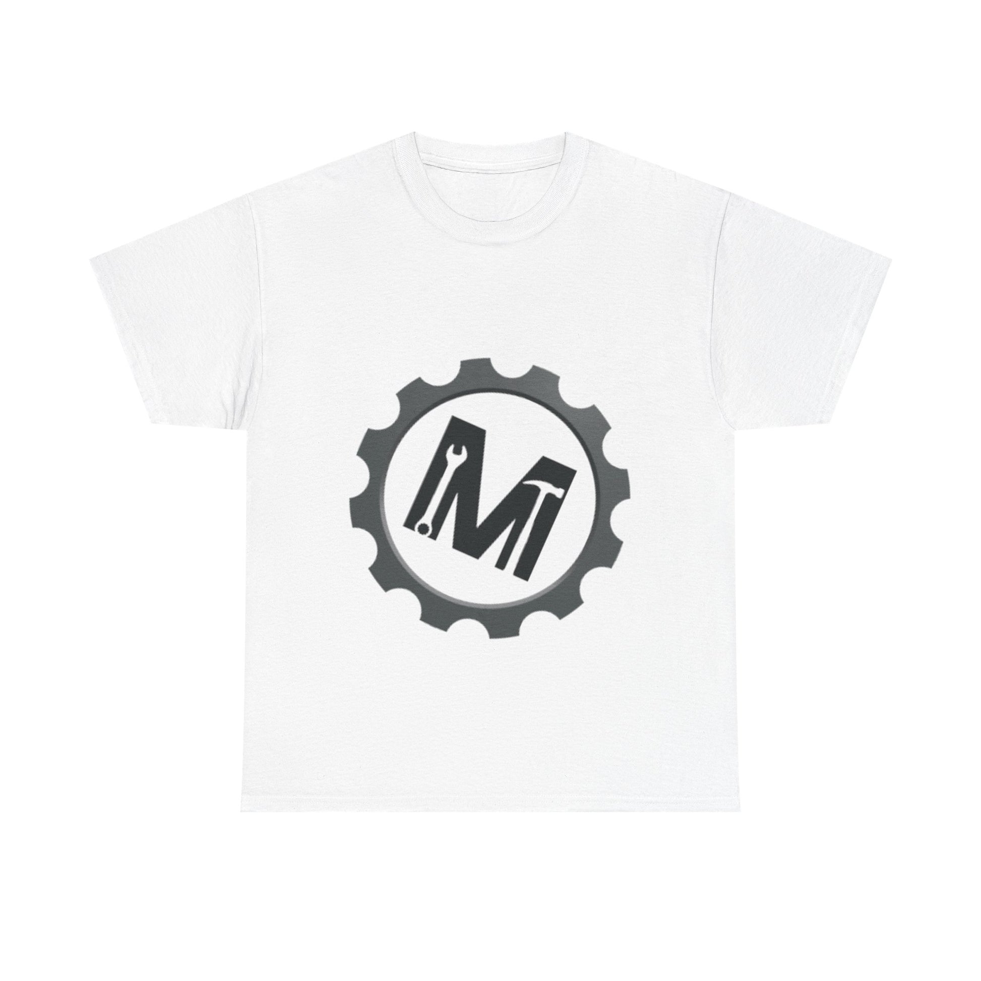 Gear Logo Unisex Heavy Cotton Tee, Cool Casual T-Shirt, Biker Apparel, Gift for Him, Everyday Wear, Mechanical Design Shirt