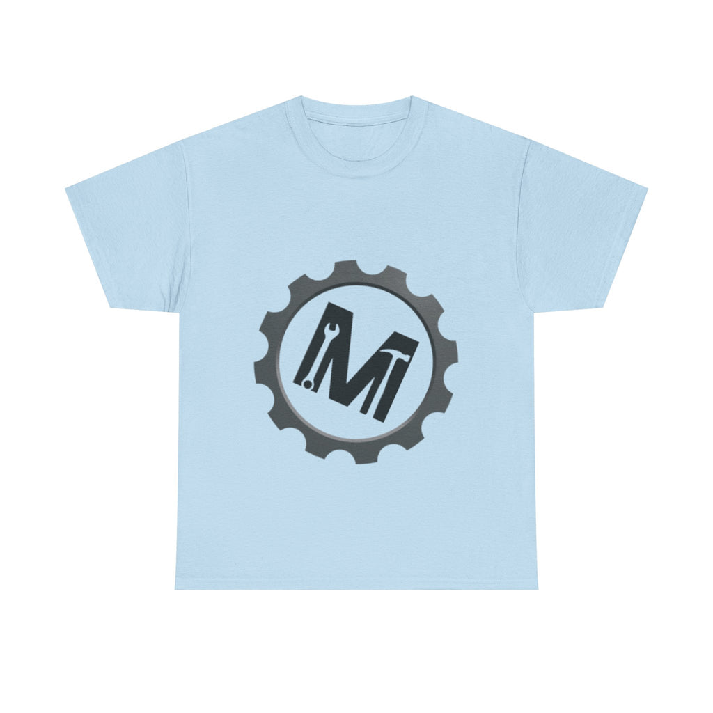 Gear Logo Unisex Heavy Cotton Tee, Cool Casual T-Shirt, Biker Apparel, Gift for Him, Everyday Wear, Mechanical Design Shirt