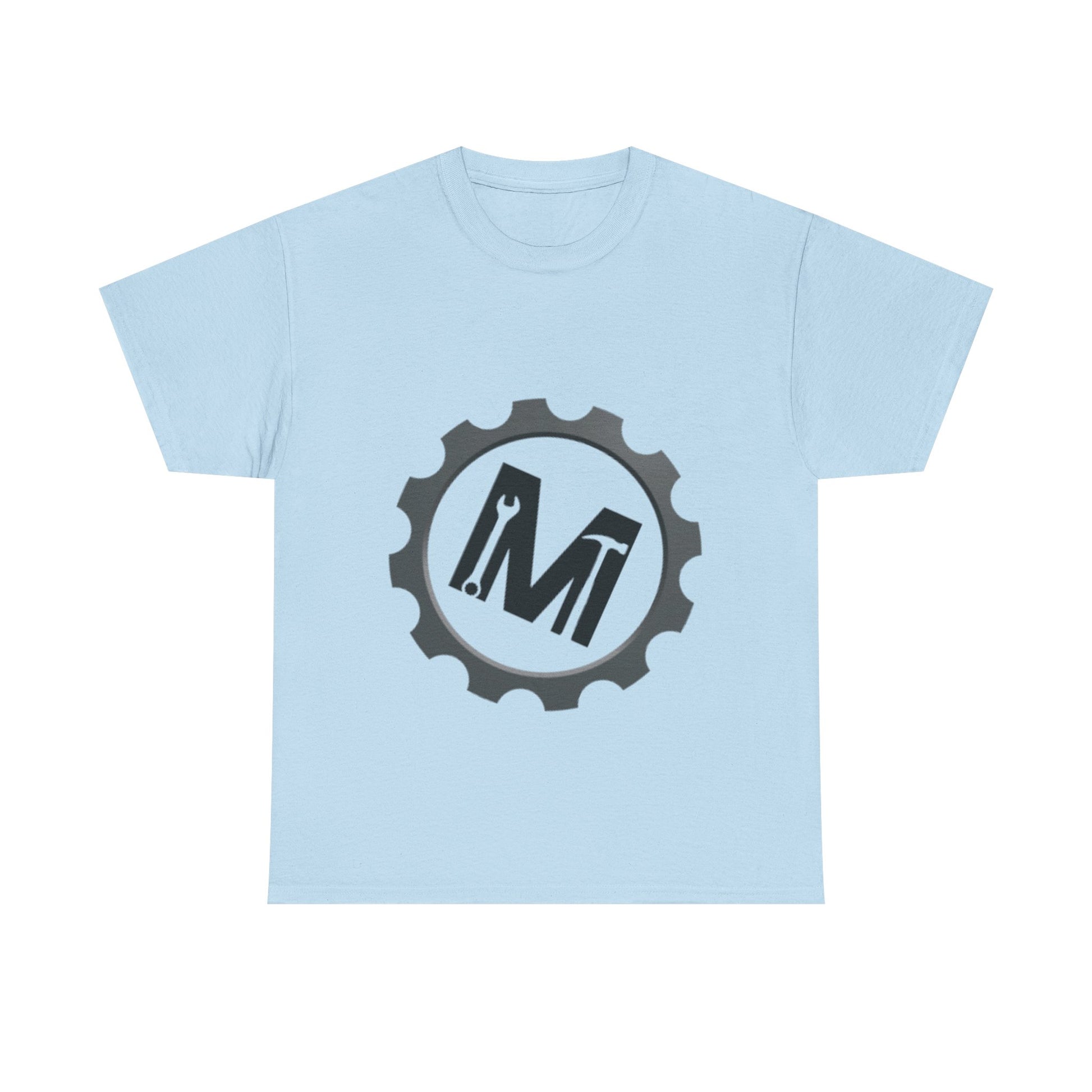 Gear Logo Unisex Heavy Cotton Tee, Cool Casual T-Shirt, Biker Apparel, Gift for Him, Everyday Wear, Mechanical Design Shirt