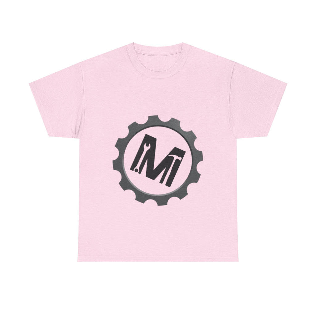 Gear Logo Unisex Heavy Cotton Tee, Cool Casual T-Shirt, Biker Apparel, Gift for Him, Everyday Wear, Mechanical Design Shirt