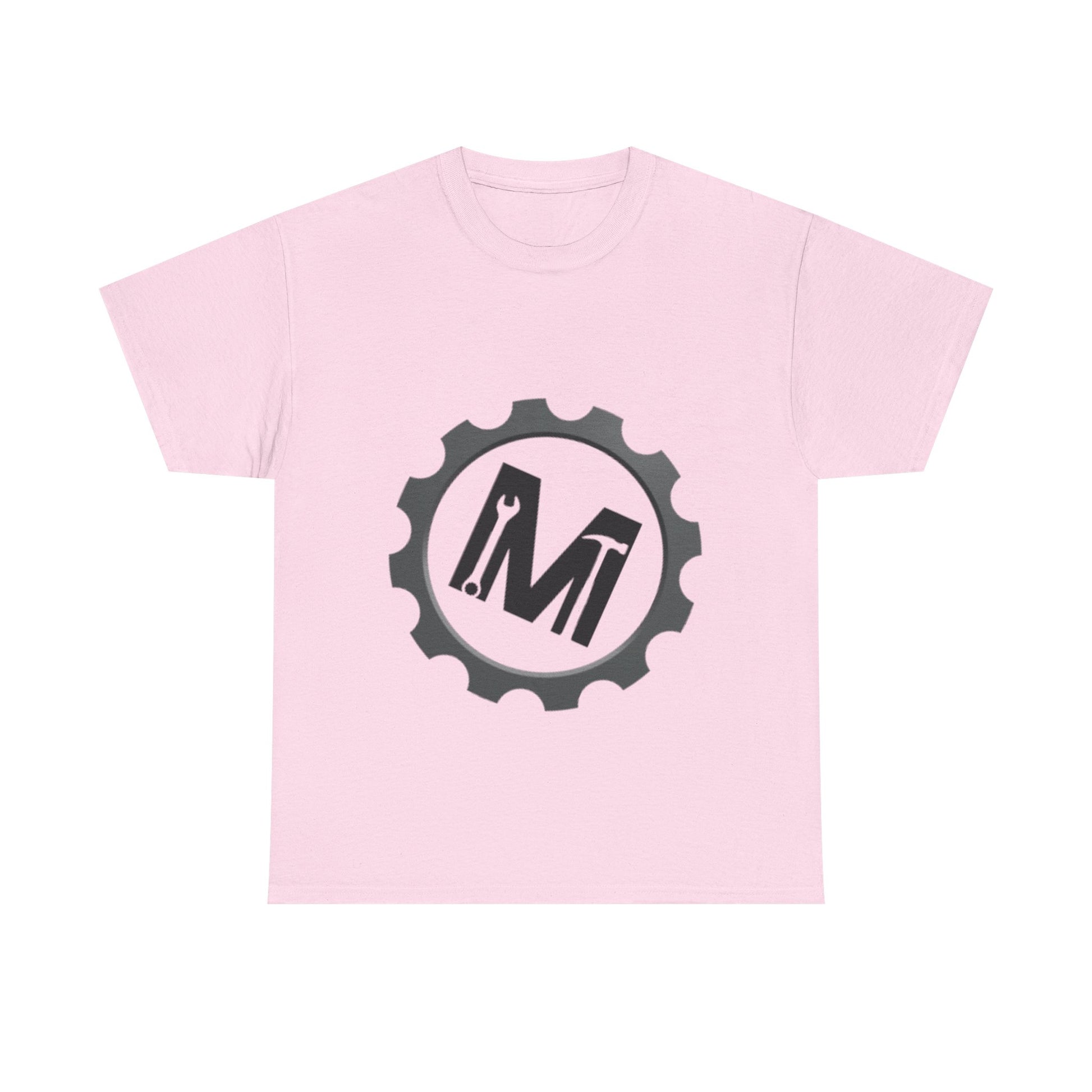 Gear Logo Unisex Heavy Cotton Tee, Cool Casual T-Shirt, Biker Apparel, Gift for Him, Everyday Wear, Mechanical Design Shirt
